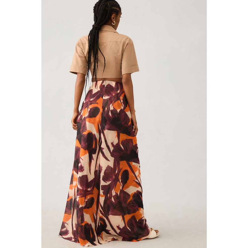 New Anthropologie Hutch Sarong Color Print Wide-Leg Pants - Size 2 - Picture 4 of 5